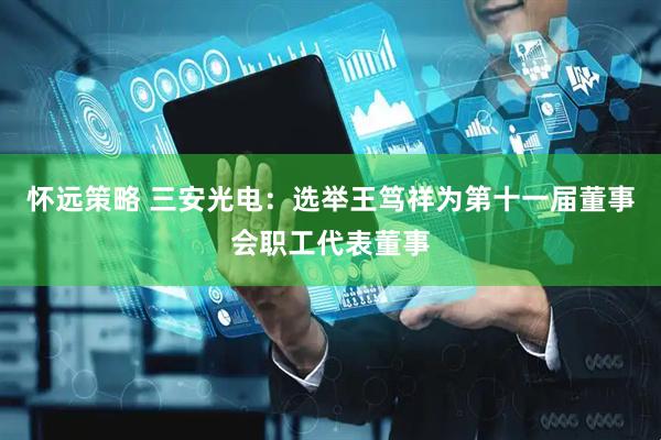 怀远策略 三安光电：选举王笃祥为第十一届董事会职工代表董事